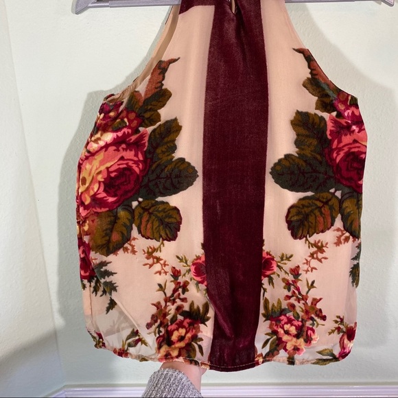 Clover + Scout Velvet Rose Top Size XS - Picture 3 of 8